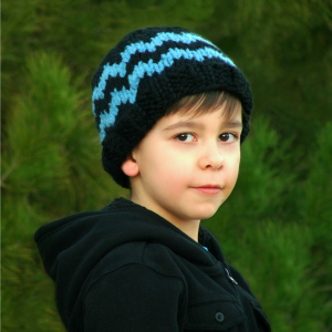 Knit Beanie Pattern – Boys Zig Zag Hat
