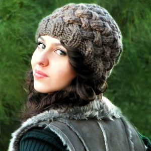 Knit Beanie Pattern - The Basketweave