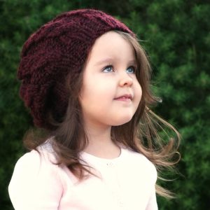 Slouchy Hat Knitting Pattern - The Claret Cable