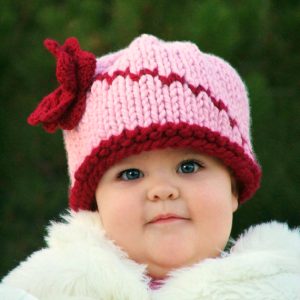 Knit Beanie Pattern - The Baby Butterfly
