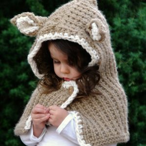 Knit Fawn Hat and Cowl Pattern